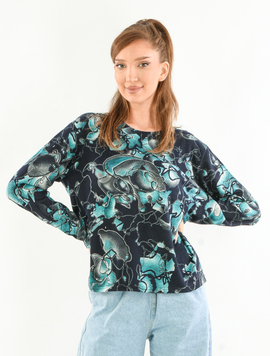 Bluza Dama Comfortable One Bleumarin Turcoaz
