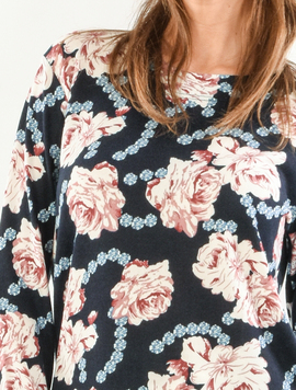 Bluza Dama Ophelia Bleumarin Roz