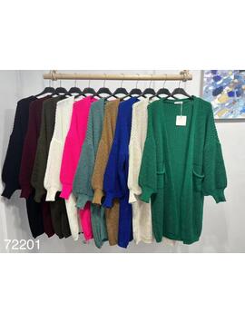 Cardigan Tricotat Dama Casual One Verde