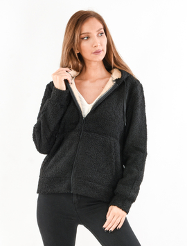 Hanorac Dama Comfy Puf Negru