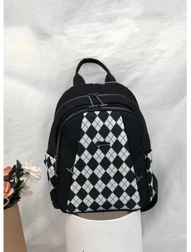 Rucsac Dama AwinitaOne Negru Alb