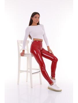 Pantaloni Dama LeatherDream Rosu