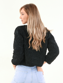 Capa Dama Blana Juliet Negru