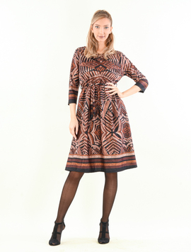 Rochie Dama LycraCrep Anaya Maro cu Negru