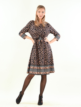 Rochie Dama LycraCrep Anaya Leopard