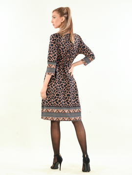 Rochie Dama LycraCrep Anaya Leopard