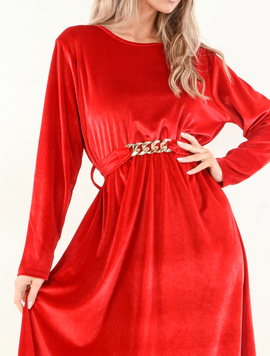 Rochie Clos Dama Gizeh Rosu