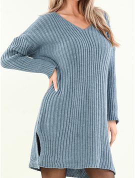 Rochie Dama Tricot Nasira Gri