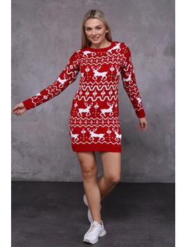 Rochie Dama ChristmasWish Rosu