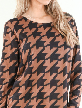 Bluza Dama IsraPrint Maro cu Negru