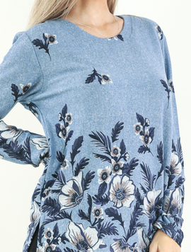 Bluza Dama ShebaFlowers Bleu