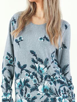 Bluza Dama ShebaFlowers Turcoaz