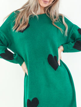 Rochie Dama MiniHearts Verde Deschis