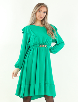 Rochie Dama MissaGold Verde Deschis