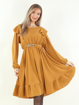 Rochie Dama MissaGold Mustar