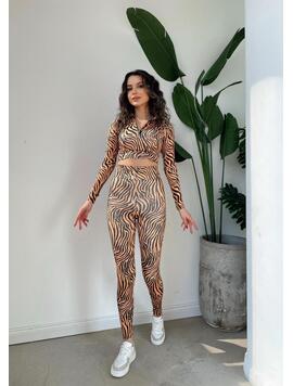 Compleu Dama 2 Piese RonnieOne Maro Negru