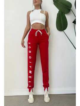 Pantaloni Dama Trening Nassira Rosu