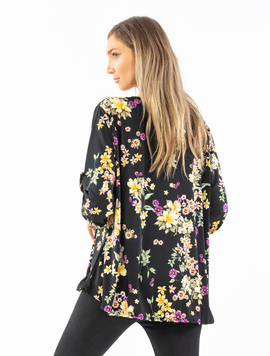 Bluza Dama Sandy Negru cu Galben