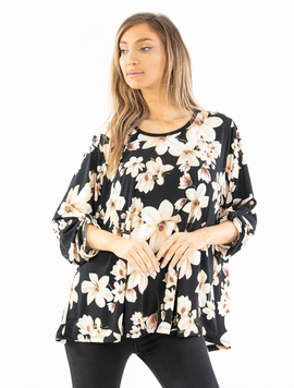 Bluza Dama Sandy Negru cu Bej II