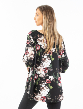 Bluza Dama Sandy Negru cu Rosu