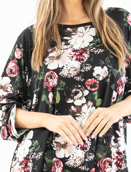 Bluza Dama Sandy Negru cu Rosu