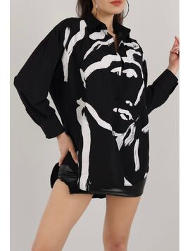 Camasa Dama AbstractLady Negru