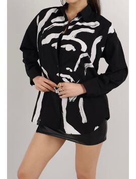 Camasa Dama AbstractLady Negru