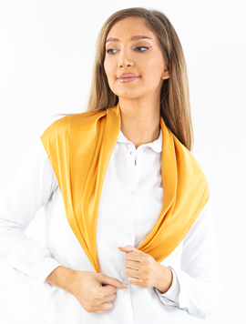 Esarfa Dama Satin Sally Mustar