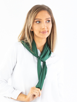 Esarfa Dama Satin Sally Verde