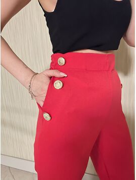 Pantaloni Dama TripluVoal 3Nights Rosu