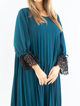 Rochie Dama EmbroidedHand Turcoaz