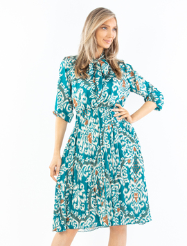 Rochie Dama Satin Cybele Turcoaz