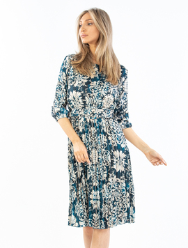 Rochie Dama Satin Eliza Turcoaz