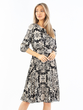 Rochie Dama Satin Eliza Negru