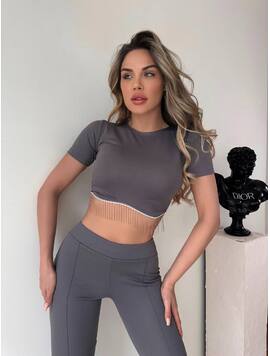 Compleu Dama Lycra Aisha Gri