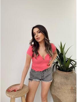 Tricou Dama Bumbac Alisa Roz
