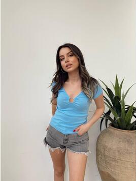 Tricou Dama Bumbac Alisa Bleu