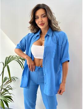 Compleu Dama 2 Piese Phebe Albastru