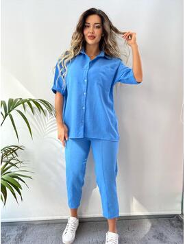Compleu Dama 2 Piese Phebe Albastru