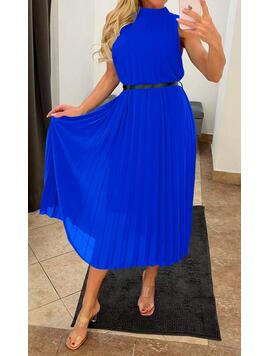 Rochie Dama Voal Iris Albastru
