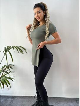 Tricou Dama Bumbac Aryan Kaki