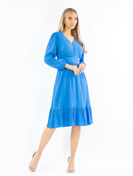 Rochie Dama Bumbac Ananda Albastru