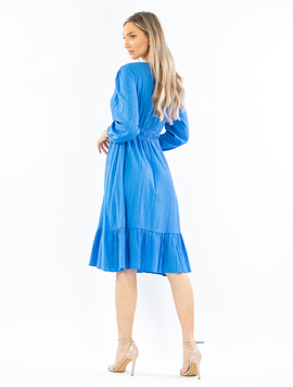 Rochie Dama Bumbac Ananda Albastru