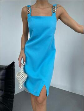 Rochie Dama Vascoza Lethia Bleu