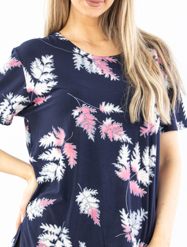 Bluza Dama Annissa Bleumarin cu Roz si Bej