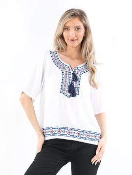 Bluza Dama Panza Priya Alb