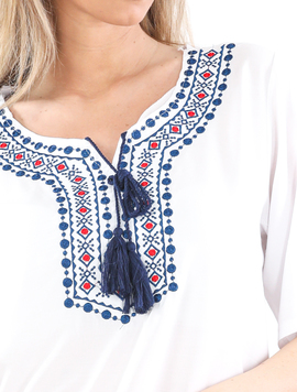 Bluza Dama Panza Priya Alb