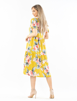 Rochie Dama Vascoza Ramya Galben