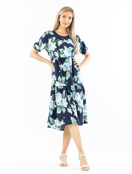 Rochie Dama Vascoza Ramya Bleumarin