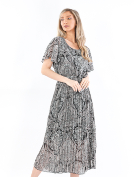 Rochie Dama Panza Anaya Negru cu gri